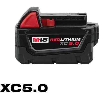 Milwaukee M18 REDLITHIUM Lithium-Ion XC 5.0 Ah Extended Capacity Battery Pack