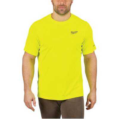 Milwaukee Workskin Large High Visibility Short Sleeve Men's Lightweight Performance Shirt